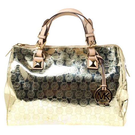 michael kors mirror metallic purse